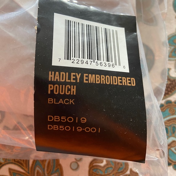 Frye Hadley Floral Embroidered Leather Pouch - Picture 7 of 7